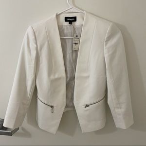 Express | Pure White Blazer | NWT